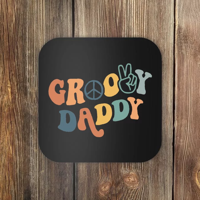 Groovy Daddy Matching Family 1st Birthday Party Coaster