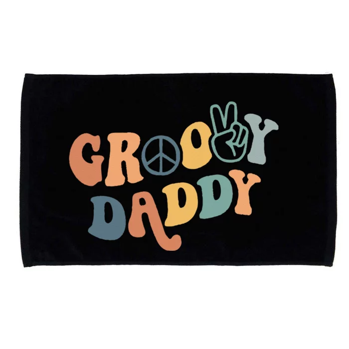 Groovy Daddy Matching Family 1st Birthday Party Microfiber Hand Towel