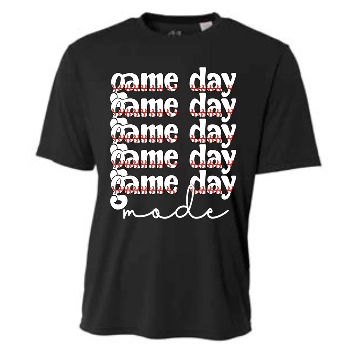 Game Day Mode Baseball Game Day Cute Gift Cooling Performance Crew T-Shirt