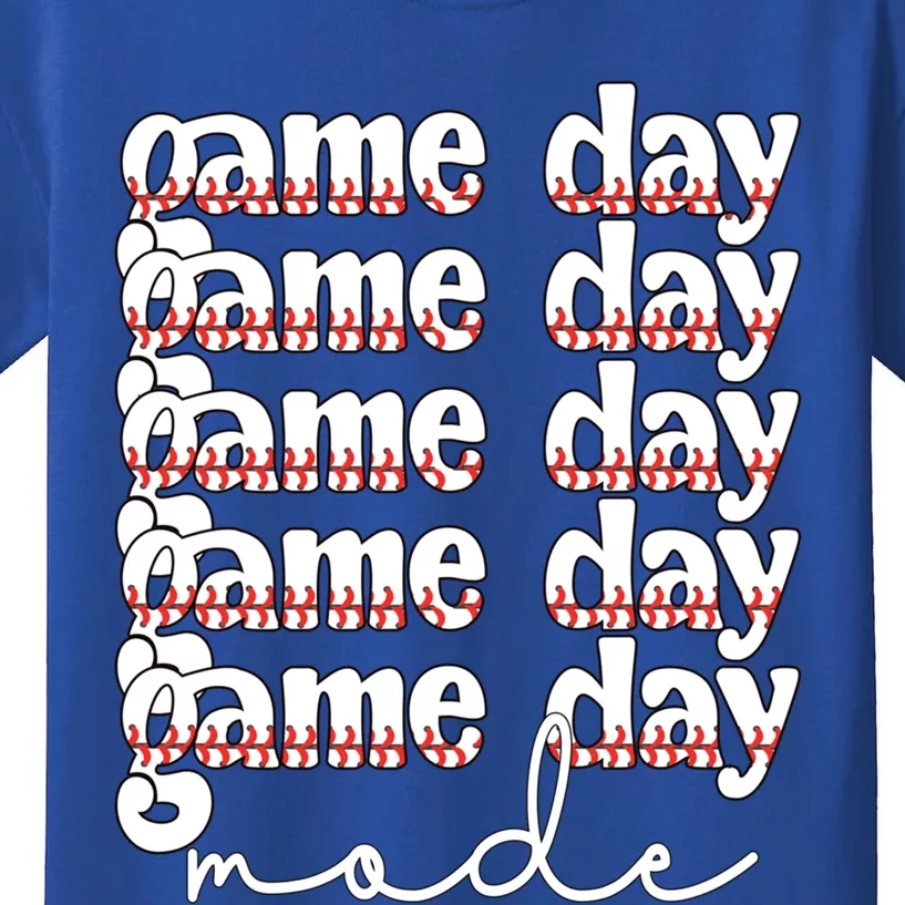 Game Day Mode Baseball Game Day Cute Gift Kids T-Shirt