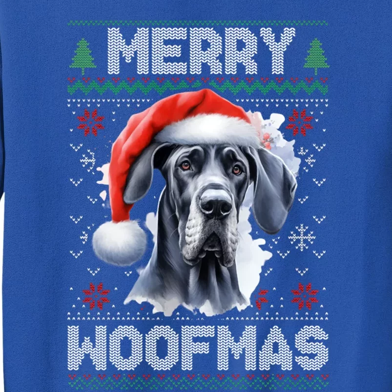 Great Dane Merry Woofmas Ugly Christmas Cute Gift Sweatshirt