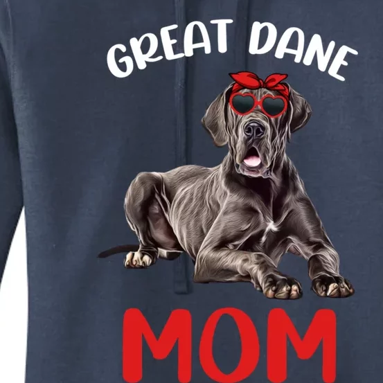 Great Dane Mom Mama Great Dane Dog Lover Owner Cute Cute Gift Women's Pullover Hoodie