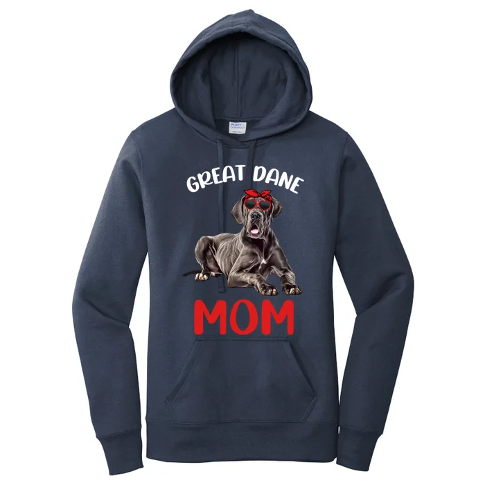 Great Dane Mom Mama Great Dane Dog Lover Owner Cute Cute Gift Women's Pullover Hoodie