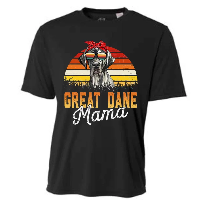 Great Dane Mama Best Great Dane Mom Ever Mothers Day Dog Mom Cooling Performance Crew T-Shirt