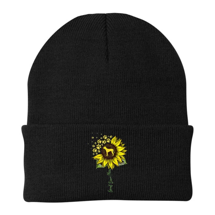 Great Dane Mom Sunflower Great Dane Lover Gifts Dog Mom Mama Knit Cap Winter Beanie