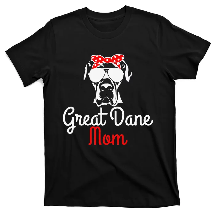 Great Dane Mom Vintage Funny Cute Dog Great Dane Mama T-Shirt