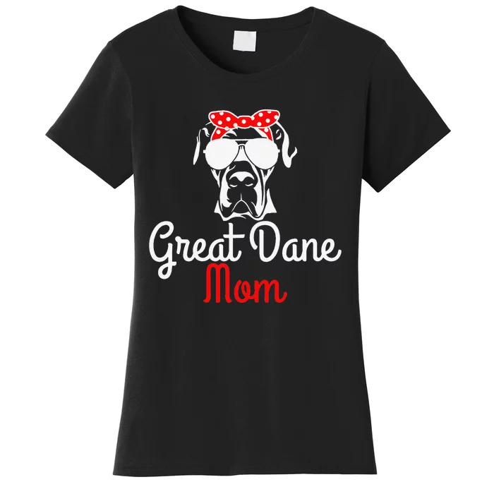 Great Dane Mom Vintage Funny Cute Dog Great Dane Mama Women's T-Shirt