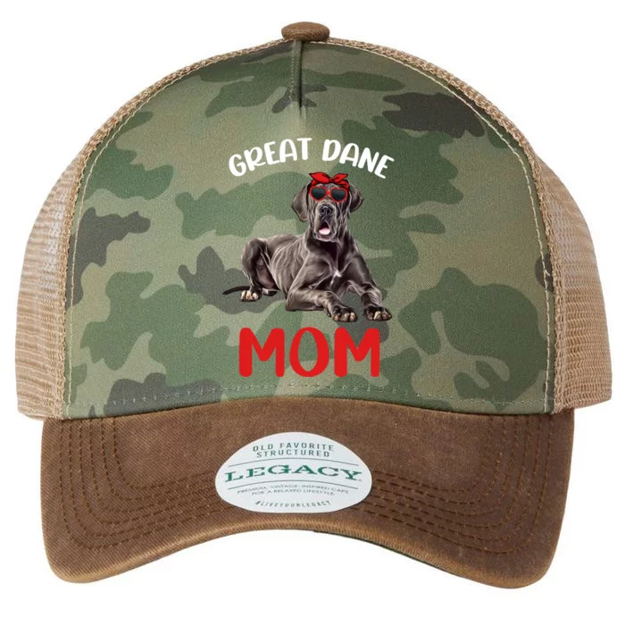 Great Dane Mom Mama Great Dane Dog Lover Owner Cute Gift Legacy Tie Dye Trucker Hat