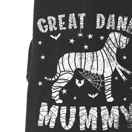 Great Dane Mummy Halloween Doggie 3-End Fleece Hoodie