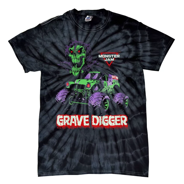 Grave Digger Monster Truck Tie-Dye T-Shirt