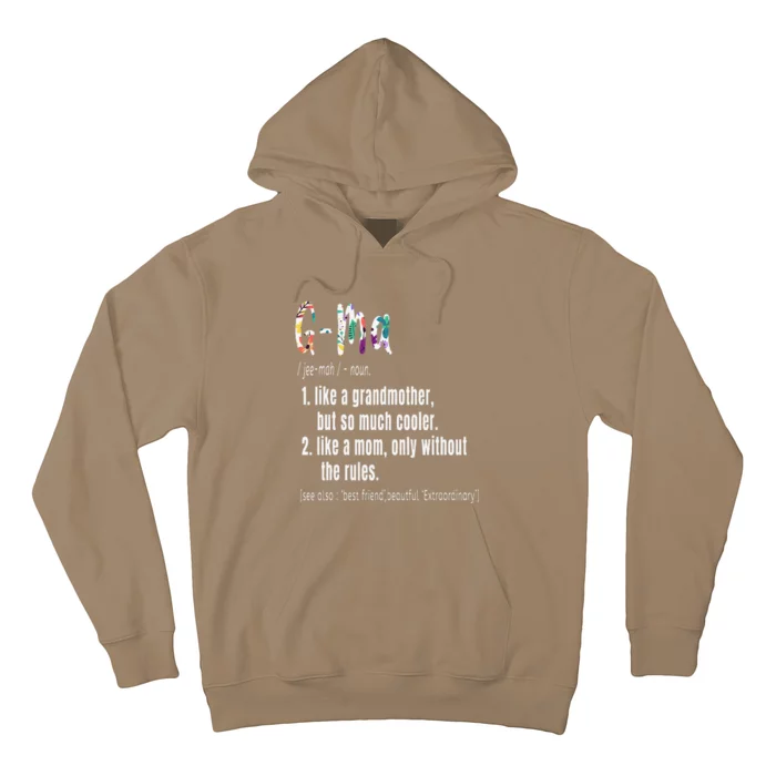 GMa Definition Mother's Day & Birthday Gift Grandmother Hoodie