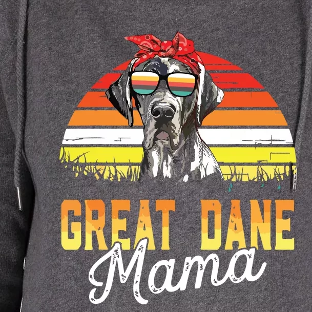 Great Dane Mama Best Great Dane Mom Ever Mothers Day Dog Mom Womens Funnel Neck Pullover Hood