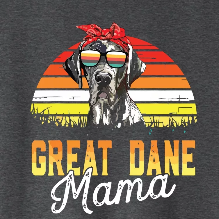 Great Dane Mama Best Great Dane Mom Ever Mothers Day Dog Mom Women's Crop Top Tee