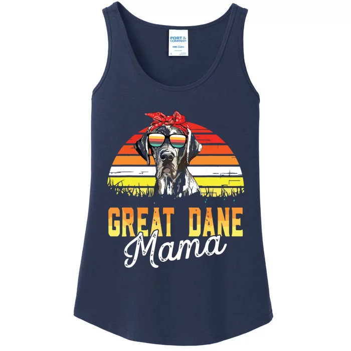 Great Dane Mama Best Great Dane Mom Ever Mothers Day Dog Mom Ladies Essential Tank