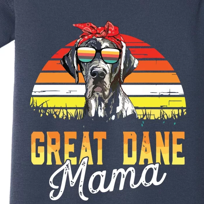 Great Dane Mama Best Great Dane Mom Ever Mothers Day Dog Mom Baby Bodysuit