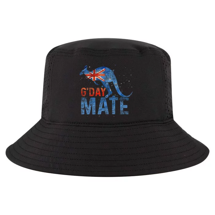 G Day Mate Kangaroo Aussie Animal Australia Flag Australia Cool Comfort Performance Bucket Hat