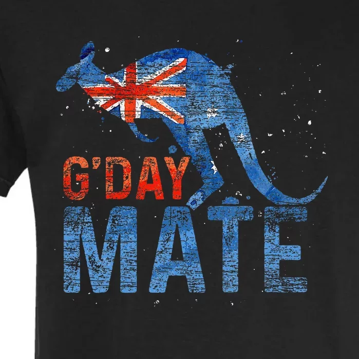 G Day Mate Kangaroo Aussie Animal Australia Flag Australia Garment-Dyed Heavyweight T-Shirt