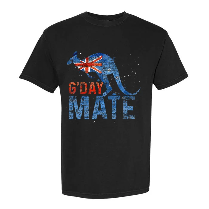 G Day Mate Kangaroo Aussie Animal Australia Flag Australia Garment-Dyed Heavyweight T-Shirt