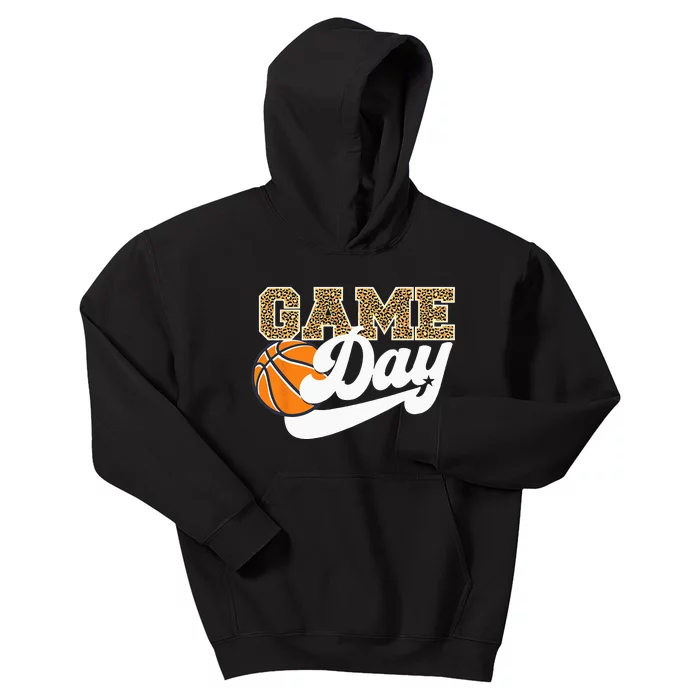 Game Day Mom Mothers Day Basketball Player Sports Kids Hoodie