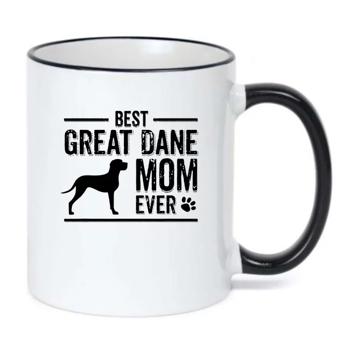 Great Dane Mom Best Dog Owner Ever Black Color Changing Mug