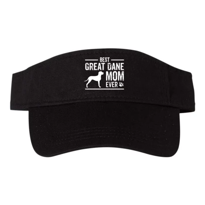 Great Dane Mom Best Dog Owner Ever Valucap Bio-Washed Visor