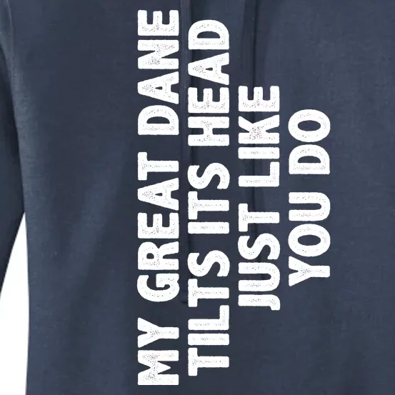 Great Dane Mom Dad Funny Dog Lover Gift Women's Pullover Hoodie