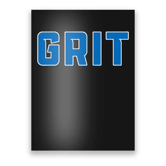 Grit Detroit Michigan Poster