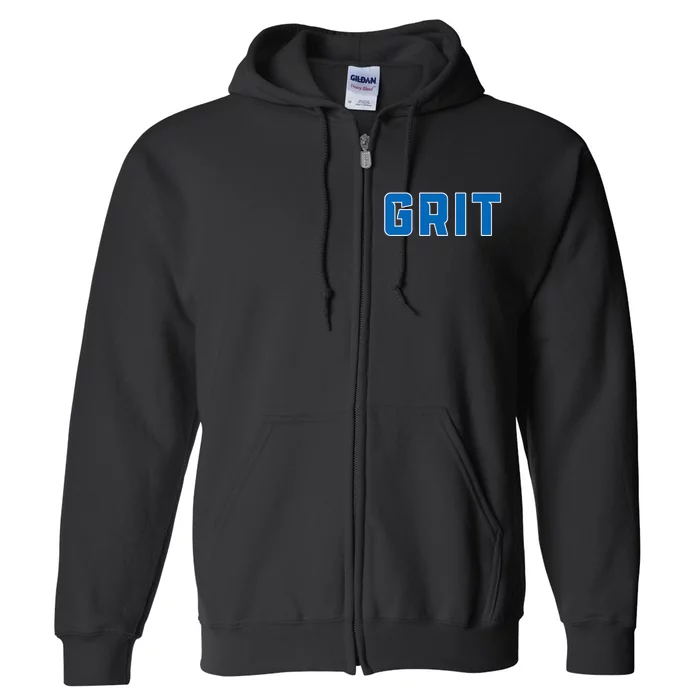 Grit Detroit Michigan Full Zip Hoodie