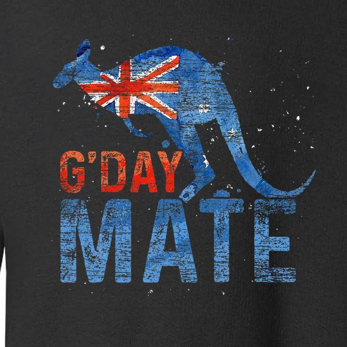 G Day Mate Kangaroo Aussie Animal Australia Flag Australia Toddler Sweatshirt