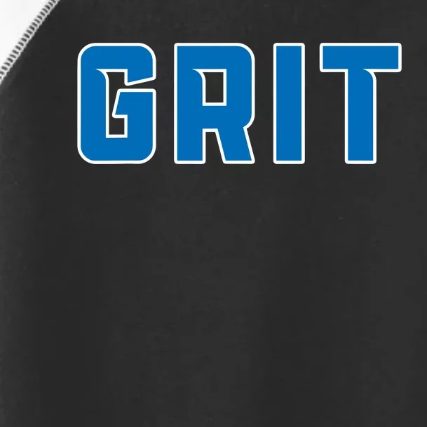 Grit Detroit Michigan Blue And White Toddler Fine Jersey T-Shirt