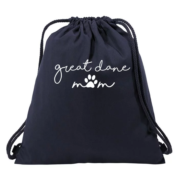 Great Dane Mom Drawstring Bag