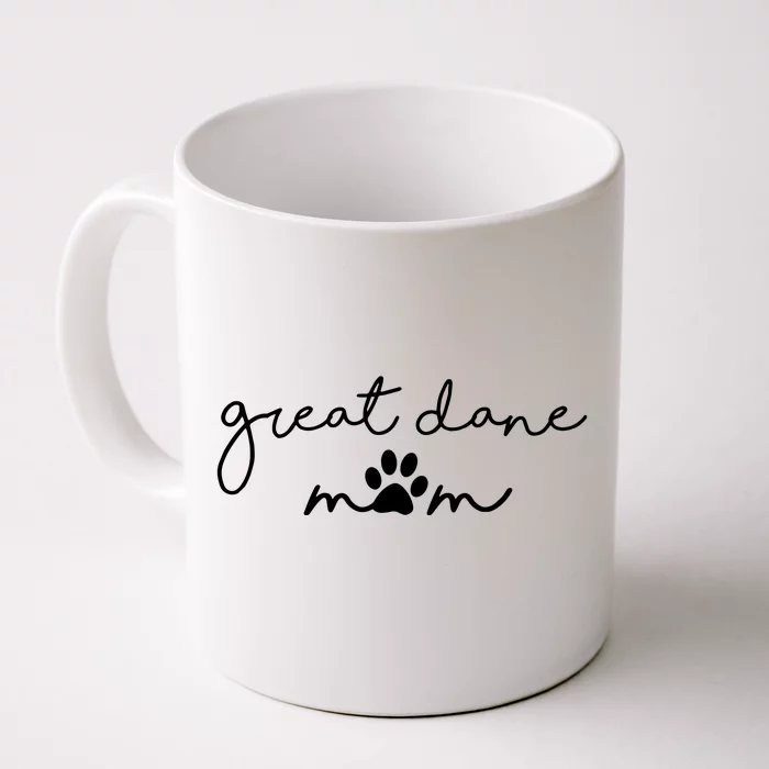 Great Dane Mom Front & Back Coffee Mug