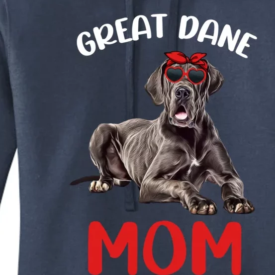 Great Dane Mom Mama Great Dane Dog Lover Owner Cute Gift Women's Pullover Hoodie