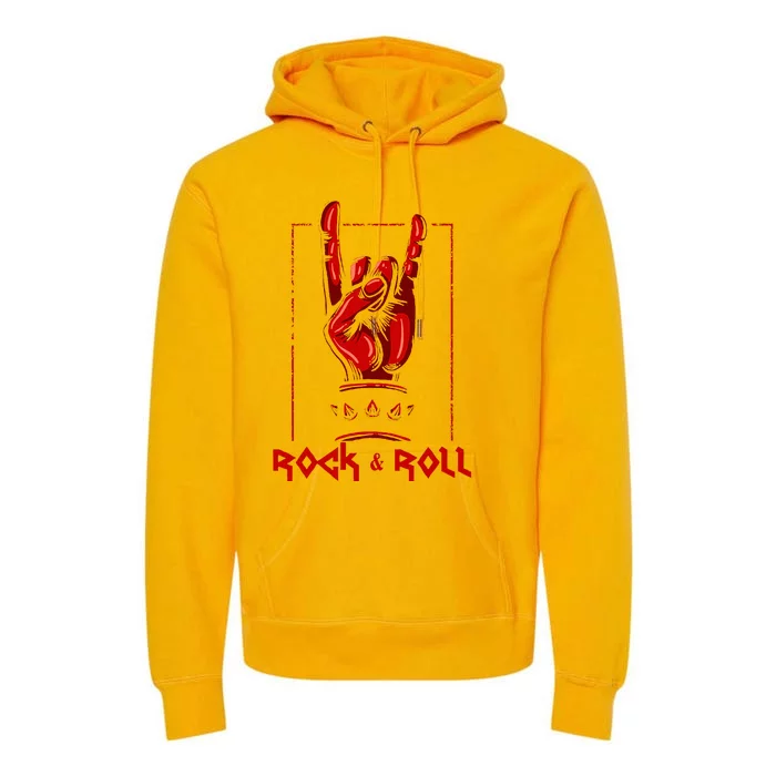 Guitar Death Metal Rock N Roll Music Premium Hoodie