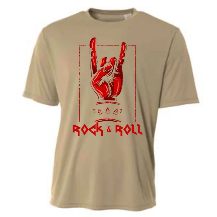 Guitar Death Metal Rock N Roll Music Cooling Performance Crew T-Shirt