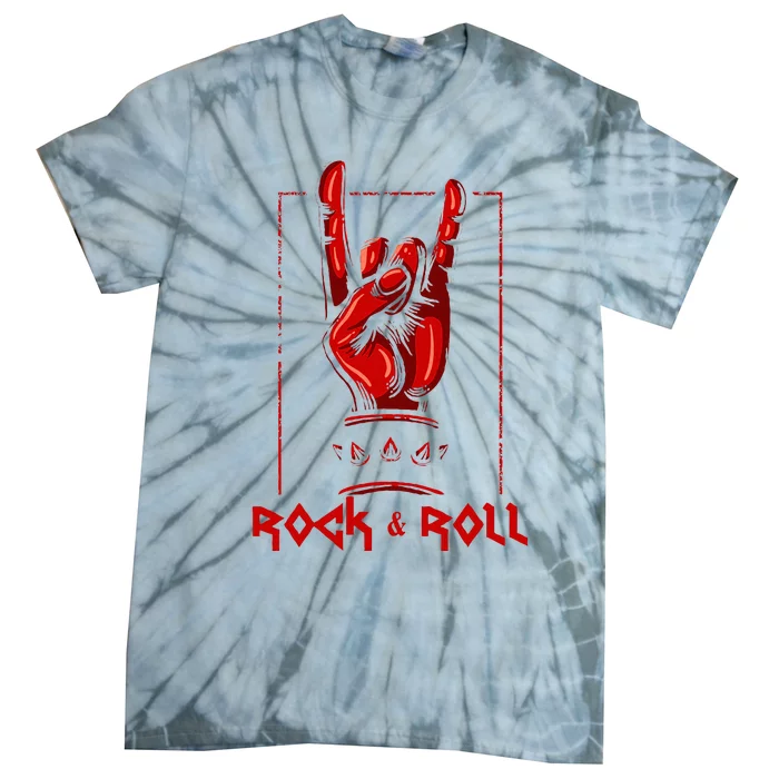 Guitar Death Metal Rock N Roll Music Tie-Dye T-Shirt