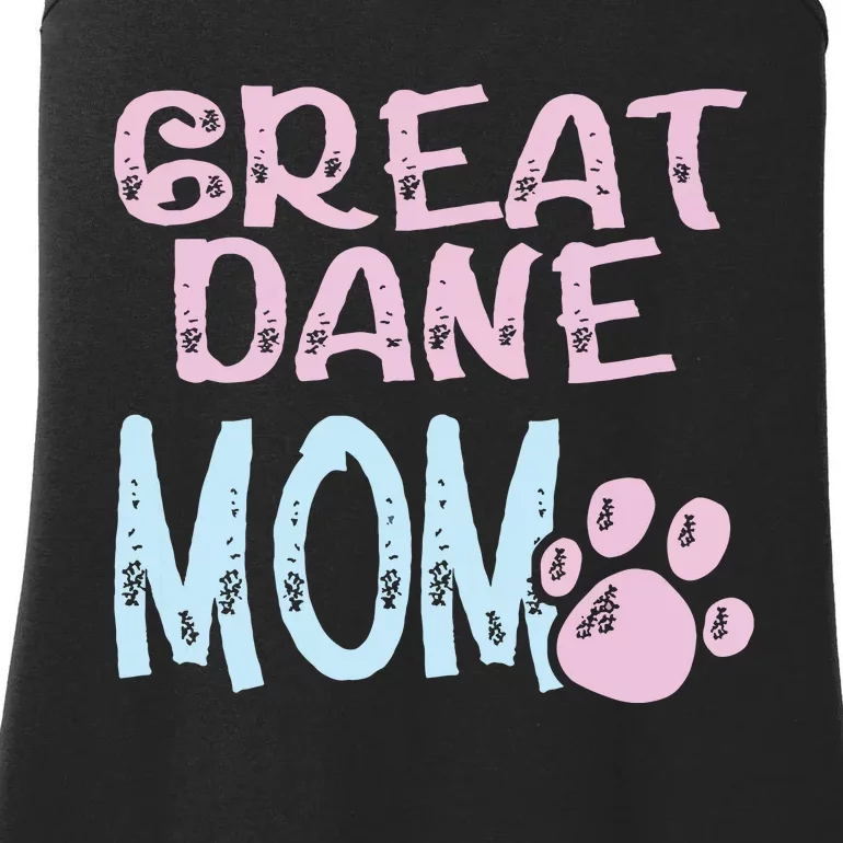 Great Dane Mom Dog Lovers Mama Women Girl Cute Ladies Essential Tank