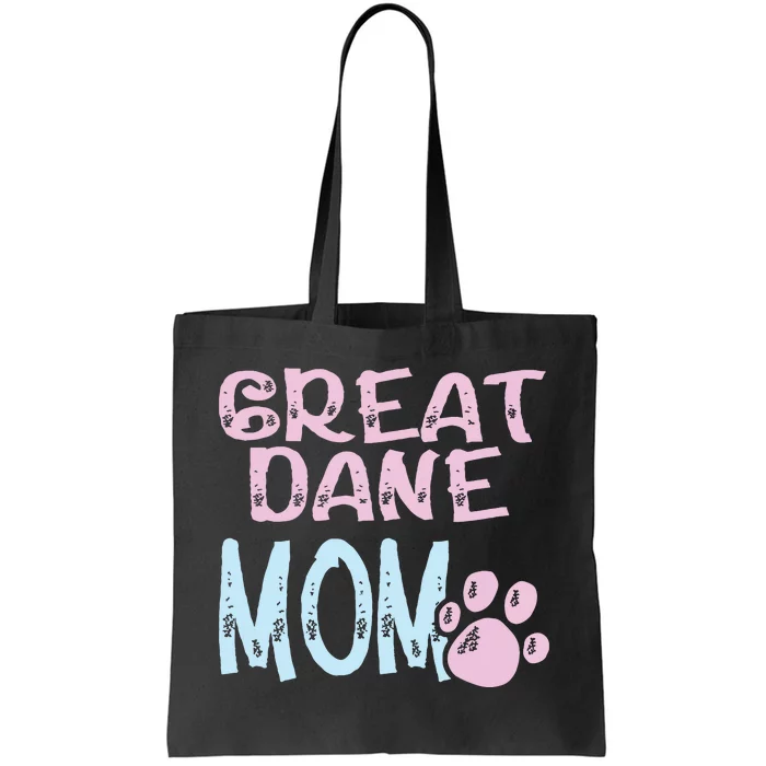 Great Dane Mom Dog Lovers Mama Women Girl Cute Tote Bag