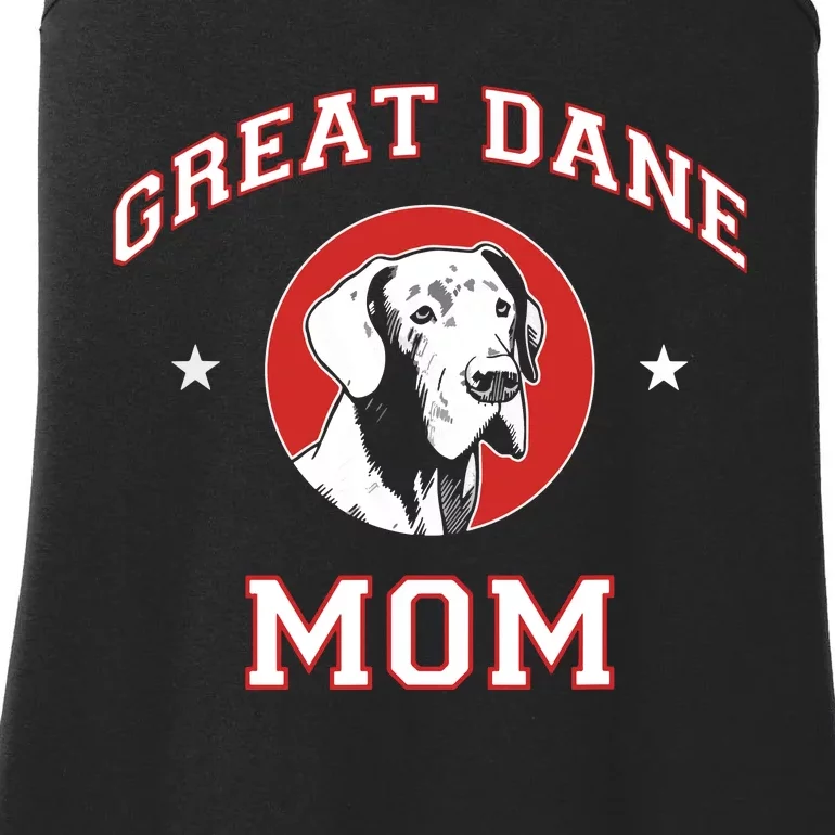 Great Dane Mom Dog Mother Ladies Essential Tank