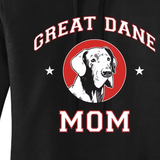 Great Dane Mom Dog Mother Women's Pullover Hoodie