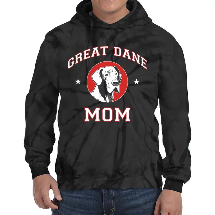 Great Dane Mom Dog Mother Tie Dye Hoodie