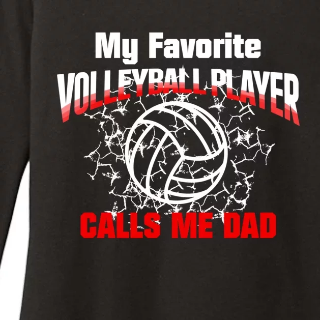 Gift Dad My Favorite Volleyball Player Calls Me Dad Cute Gift Womens CVC Long Sleeve Shirt