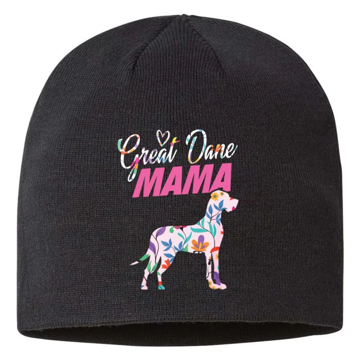 Great Dane Mom Mama Grandma Dog Lover I Great Dane 8 1/2in Sustainable Knit Beanie