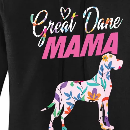 Great Dane Mom Mama Grandma Dog Lover I Great Dane Women's Pullover Hoodie