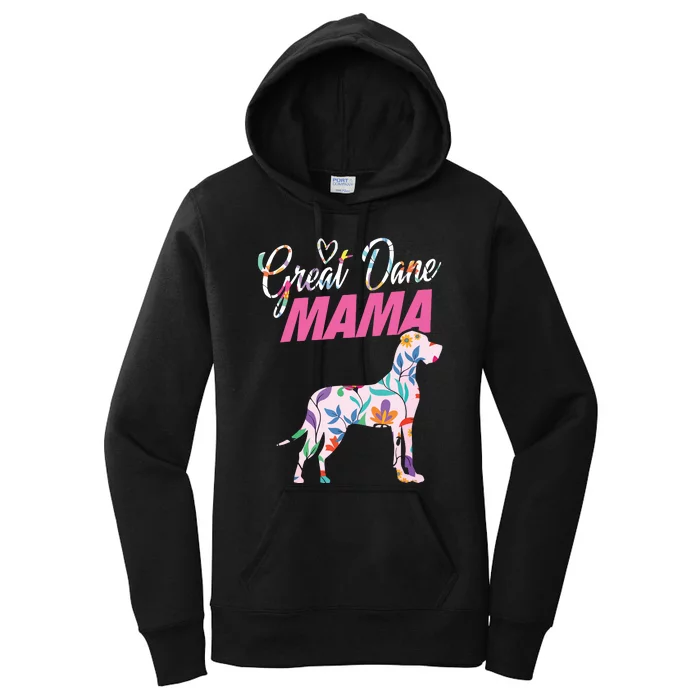 Great Dane Mom Mama Grandma Dog Lover I Great Dane Women's Pullover Hoodie