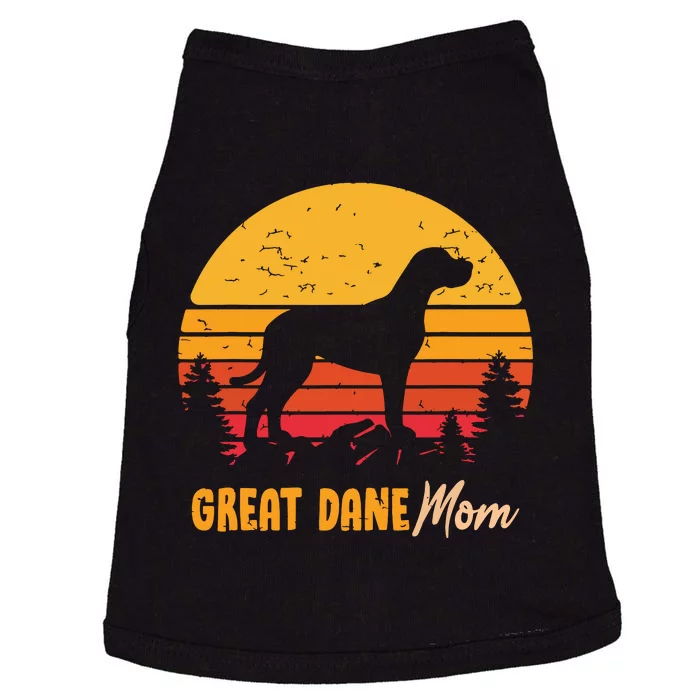 Great Dane Mom Mama Vintage Retro Dog Women Doggie Tank