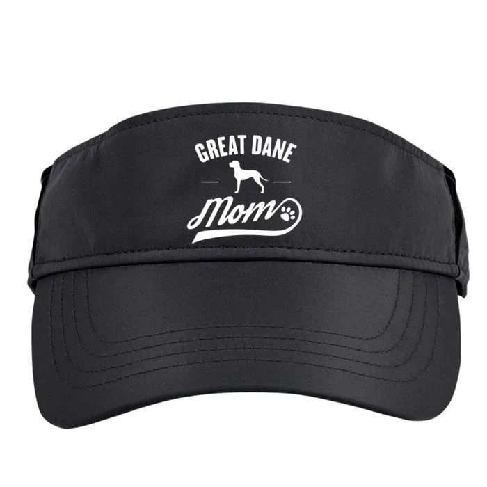 Great Dane Mom Dog Owner Lover Adult Drive Performance Visor