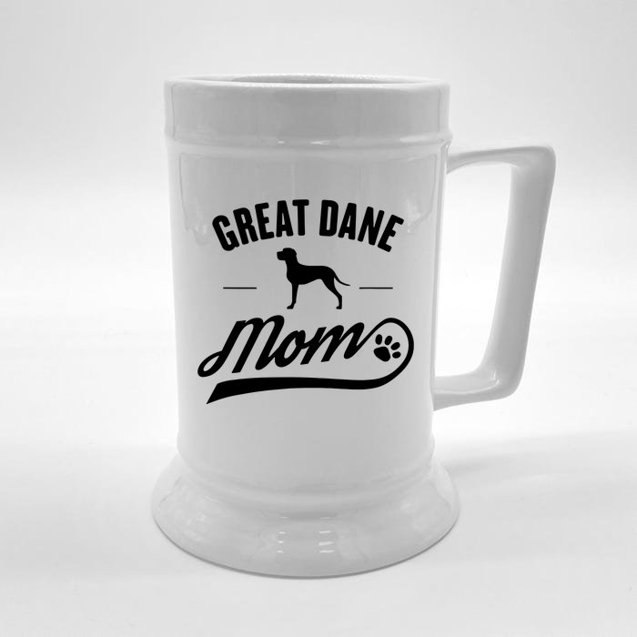 Great Dane Mom Dog Owner Lover Front & Back Beer Stein