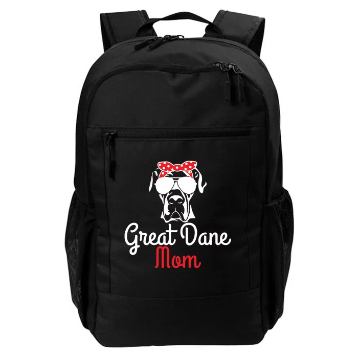 Great Dane Mom Vintage Funny Cute Dog Great Dane Mama Daily Commute Backpack