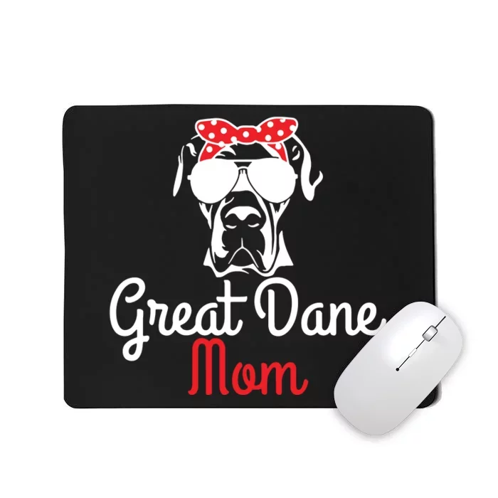 Great Dane Mom Vintage Funny Cute Dog Great Dane Mama Mousepad